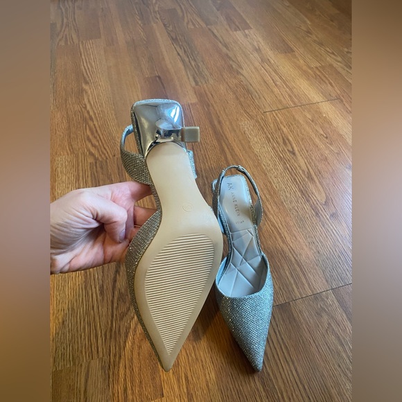 Brand new silver sling back heels - Picture 3 of 10